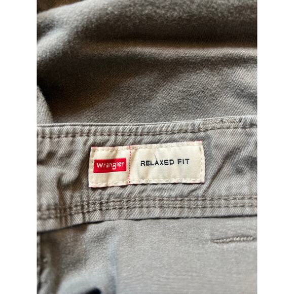 Wrangler Relaxed Fit Cargo Pants Men’s Size 36x28 Brown Cotton Utility Workwear - Picture 6 of 8